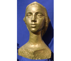 Bartfay Július (1888-1979)-Portrét ženy v šatke