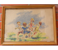 Ľudovít Fulla(1909-80)-Deti „kolo kolo mlynské ”