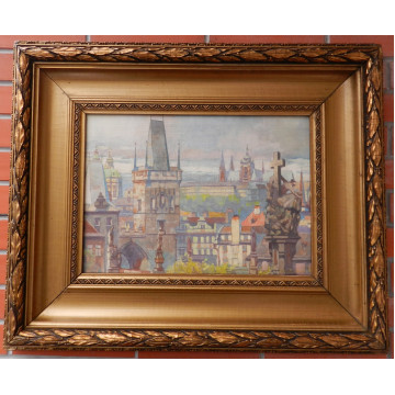 Imro Weiner Kráľ(1901-1978)-Panoráma Prahy 
