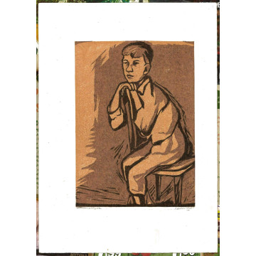 Imrich Weiner-Kráľ1901-1978)-Sediaci chlapec