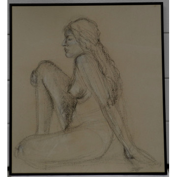Ján Mudroch(1909-68) prip.-Meditujúca