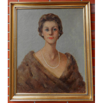 Stiha Vladan(1908-92)-Portrét mladej ženy