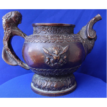Tibetský čajník 19 storočie ,bronz