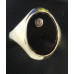 Zlatý Pánsky Prsteň s Chalcedonom 16 ct a synt. Spinelom 0,05 ct ok. 1949