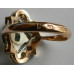 Art Deco prsteň Au brilianty cca 0,158 ct a Zafír 1,71 ct