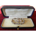 ART DECO zlatá briliantová brošňa 1,15 ct Art Deco