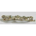 ART DECO zlatá briliantová brošňa 1,15 ct Art Deco