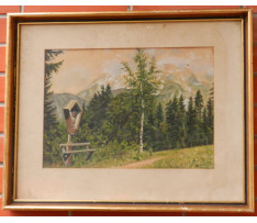 Csordák Ľudovít(1864-1937)-Lesná lavička