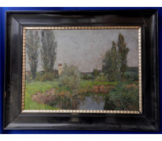 Felix Eisengräber (1874-1940)-Krajina s jazerom