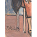 Hložník Ferdinand (1921-2006)-Sediaca