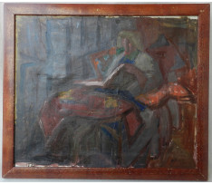Hložník Ferdinand(1921-2006)-Čítajúca