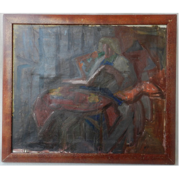 Hložník Ferdinand(1921-2006)-Čítajúca