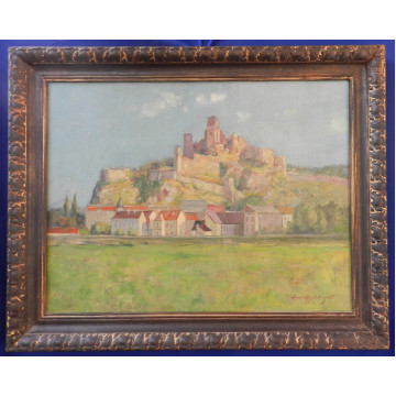 Bedřich Hofstädter(1910-54)-Pohľad na Trenčiansky hrad
