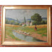 Horvath Gyula (1910-) Žena s hrablami na vidieku