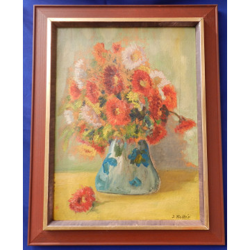 Jozef Kollár(1899-1982)-Kytica v majolikovej váze