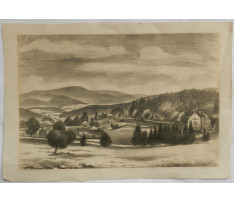 Ota Matoušek(1890-1977)-Krajina pod lesom