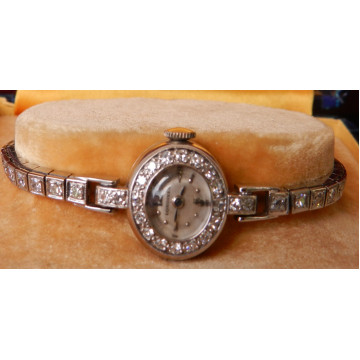 Zlaté náramkové hodinky Longines Rak. ok.1922-5