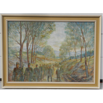 Emil Paulovič (1922-2004)-Trnavská posádka na ceste do Žarnovice