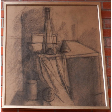 Andrej Barčík(1928-2004)-Zátišie s fľašou