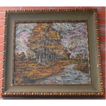 Anton Jasusch (1882-1965)-Brezový les s riečkou