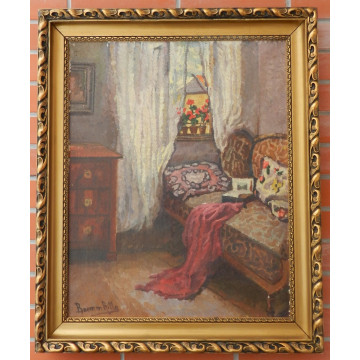 Boemm R.(1868-1948)-Interiér izby