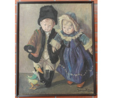 Boemm Ritta(1868–1948)-Dievčatko a chlapec
