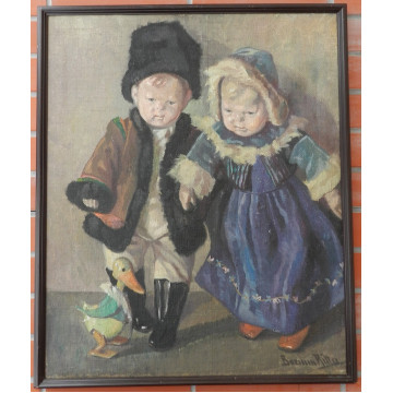 Boemm Ritta(1868–1948)-Dievčatko a chlapec