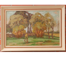 Braun Irena (1927-)-Letná krajinka