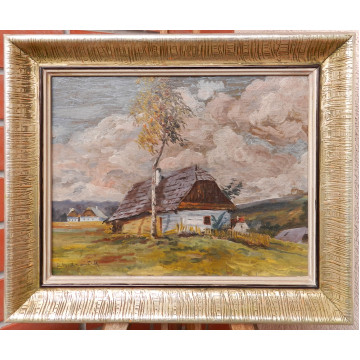 Bubeníček Ota(1871-1962)-Chalupy v krajine