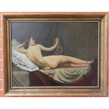 Budský Rudolf(1887-)-Ležiaci akt ženy
