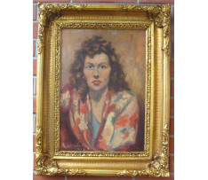 Bukovinský Július(1903-75)-Portrét ml.ženy
