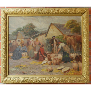 Deak Ébner L.(1850-1934)-Na trhu