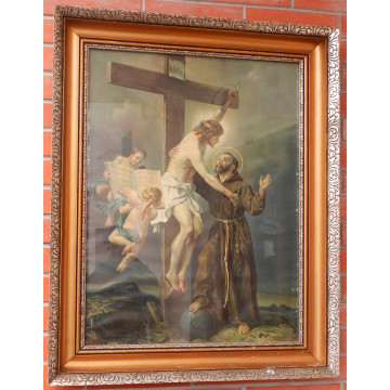 Drevený rám s tlačou 73,5x54 cm