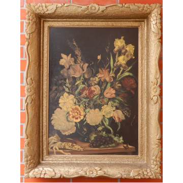 Drevený zlatený rám 69,8x49,2 cm Secesia