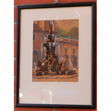 E. Schaffran (1873-1961)-Fontana vo Viedni