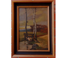 Edmund Gwerk(1895-1956)-Brezy pri lavičke