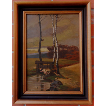 Edmund Gwerk(1895-1956)-Brezy pri lavičke