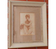 Eugen Nevan(1914-1967)-Štúdia sediac. aktu ženy