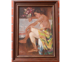 Flaché Július (1892-1967)-Akt sediacej