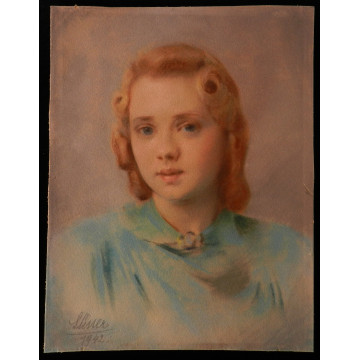František Václav Süsser(1890-1956)-Portrét dievčaťa