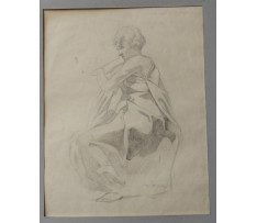 Fulla Ľudovít (1902-80)-Študia sediacej ženy