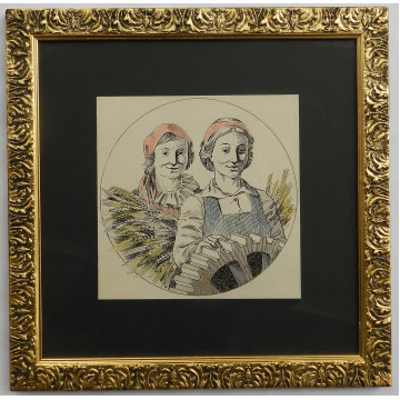 Fulla Ľudovít(1902-80)-Ženy pri kolese
