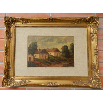 Gerő Gustav(1889-1979).Domy pri rieke