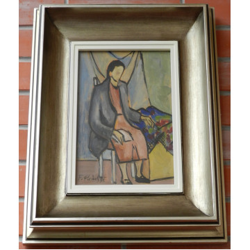 Hložník Ferdinand (1921-2006)-Sediaca