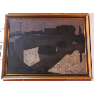 Hložník Vincent (1919-97)-Podvečer (Most)