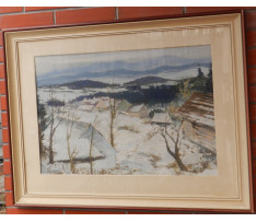 Imrich Weiner-Kráľ(1901-78)-Zasnežená krajina na Považí