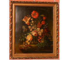 Lauer Josef (1818-1881)-Kvetinové zátišie