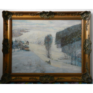 Josef Rektor(1897-1953)-V zime na dedine