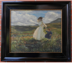 Joz.Tiv.Mousson (1887-1946)-Na prechádzke s dieťatom