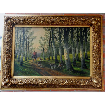 Jules Vernier(1862-1937)-Hon na lišku